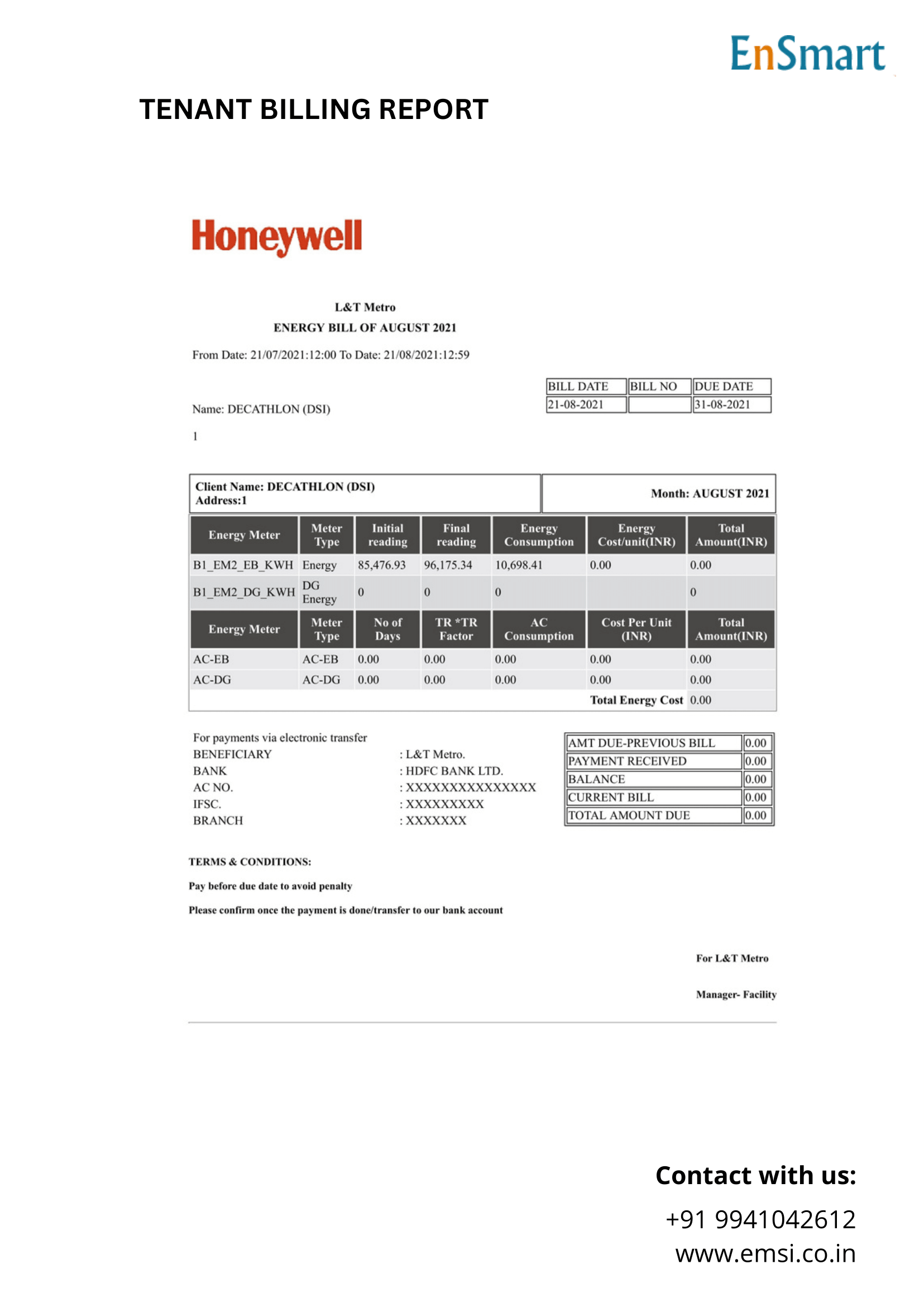 Tenant Billing Software